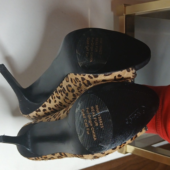Carlos Santana women's veruca leopard print dress pumps size 7.5 - Picture 9 of 13